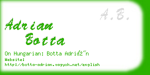 adrian botta business card